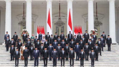 Jajaran Kebinet Merah Putih pemerintahan Prabowo-Gibran/Kompas.