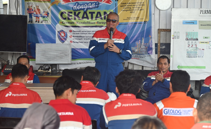 Dirut Pertamina Drilling Tinjau Rig di Cepu